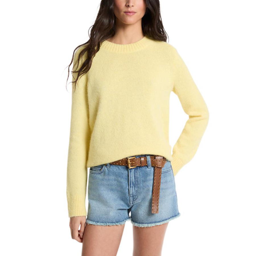 MICHAEL KORS Sweaters Women's Lemon Crew Neck Moderate Other