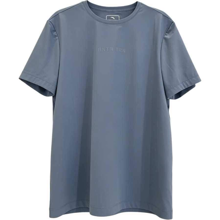 ANTA T Shirts Men's Light Blue Crew Neck Thin Straight Fit