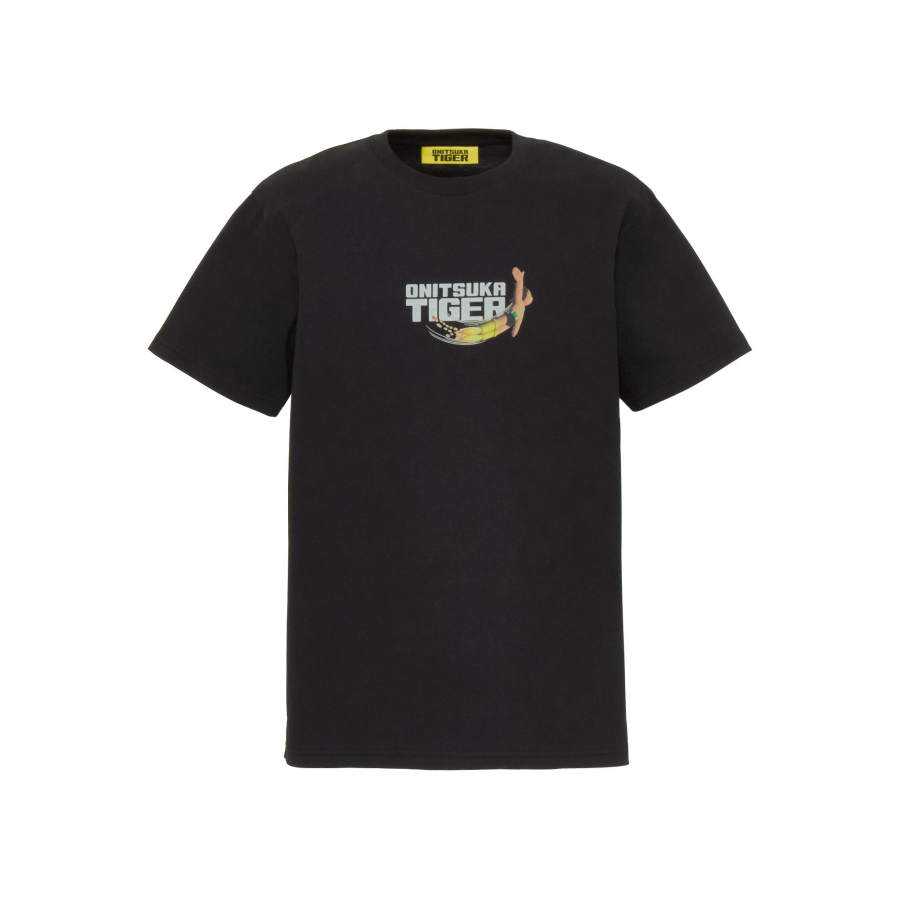 Onitsuka Tiger ASTROBOY GRAPHIC TEE Print T Shirt Men's Black