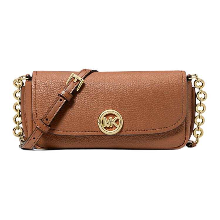 MICHAEL KORS Nolita Leather Shoulder Bag, Crossbody Bag Small Women's Brown