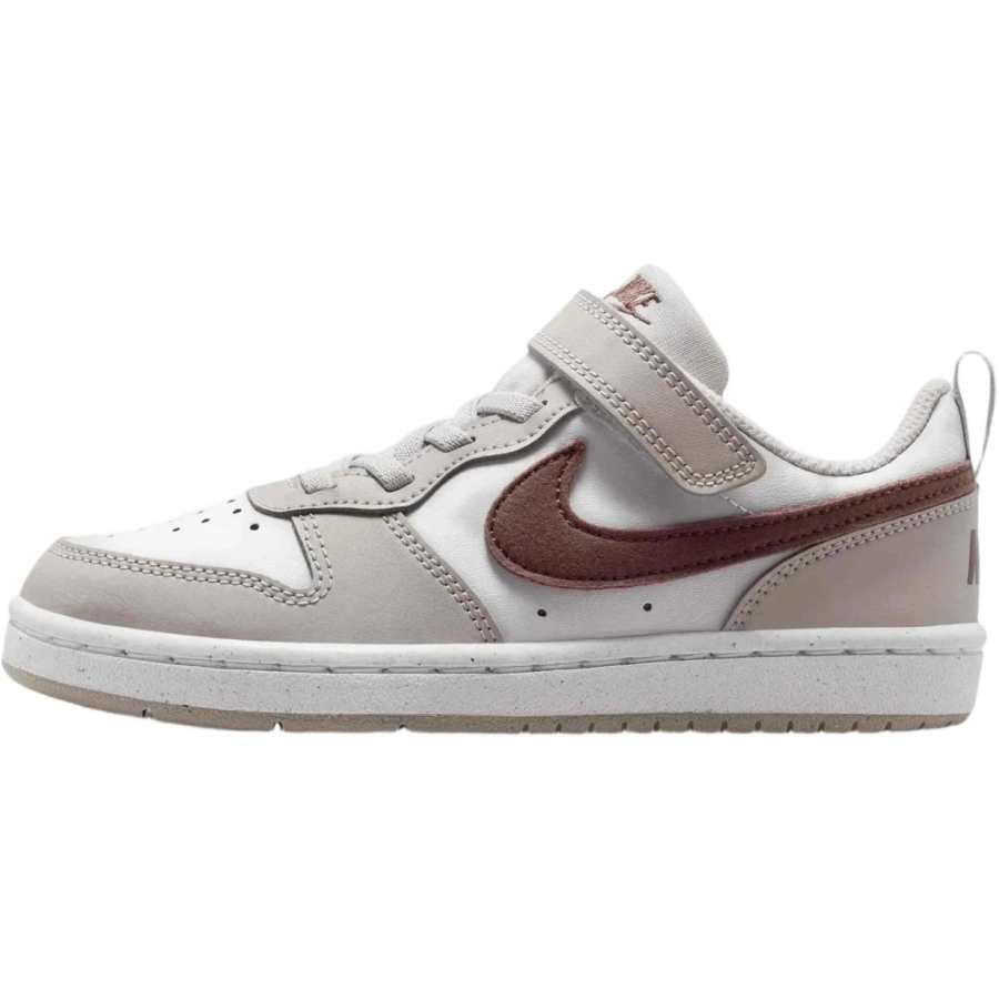 Nike Nike Court Borough Leather Abrasion Resistant Low top Skateboard Shoes Beige Brown Kids'