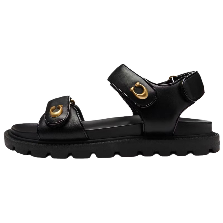 COACH COACH Brynn One Strap Sandals 2.5cm Women's Black