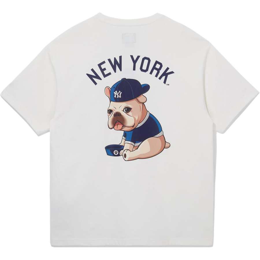New Era X MLB T Shirts Unisex Ivory White Crew Neck