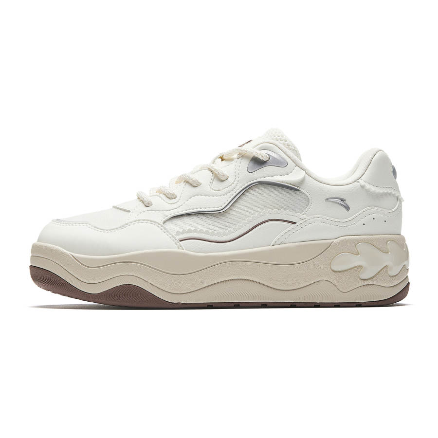 Anta Seaweed 3.0 Skateboard Shoes Women's White Silver