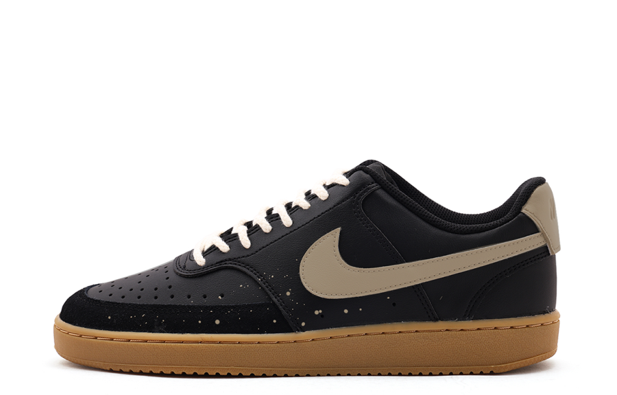 Nike Nike Court Vision Low top Skateboard Shoes Unisex Black Yellow