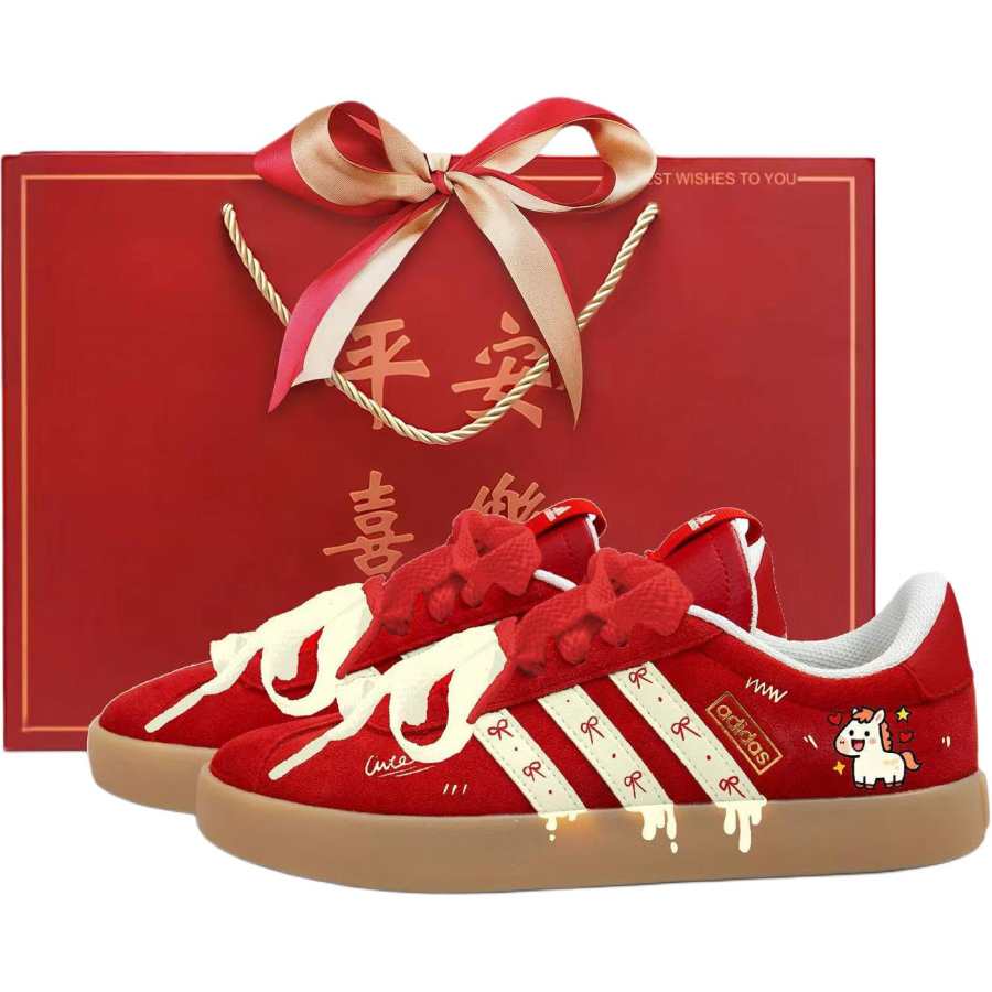 Adidas Adidas VL COURT 3.0 Low top Skateboard Shoes Unisex Red