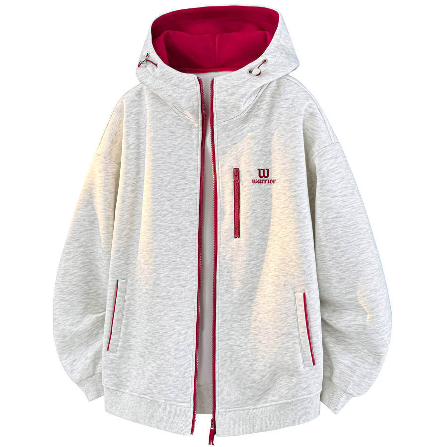WARRIOR Sweatshirts Unisex Hooded Moderate Cardigan