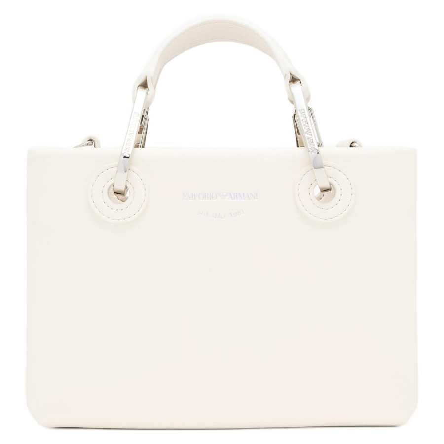EMPORIO ARMANI MyEA Polyurethane Handbag Mini Women's White