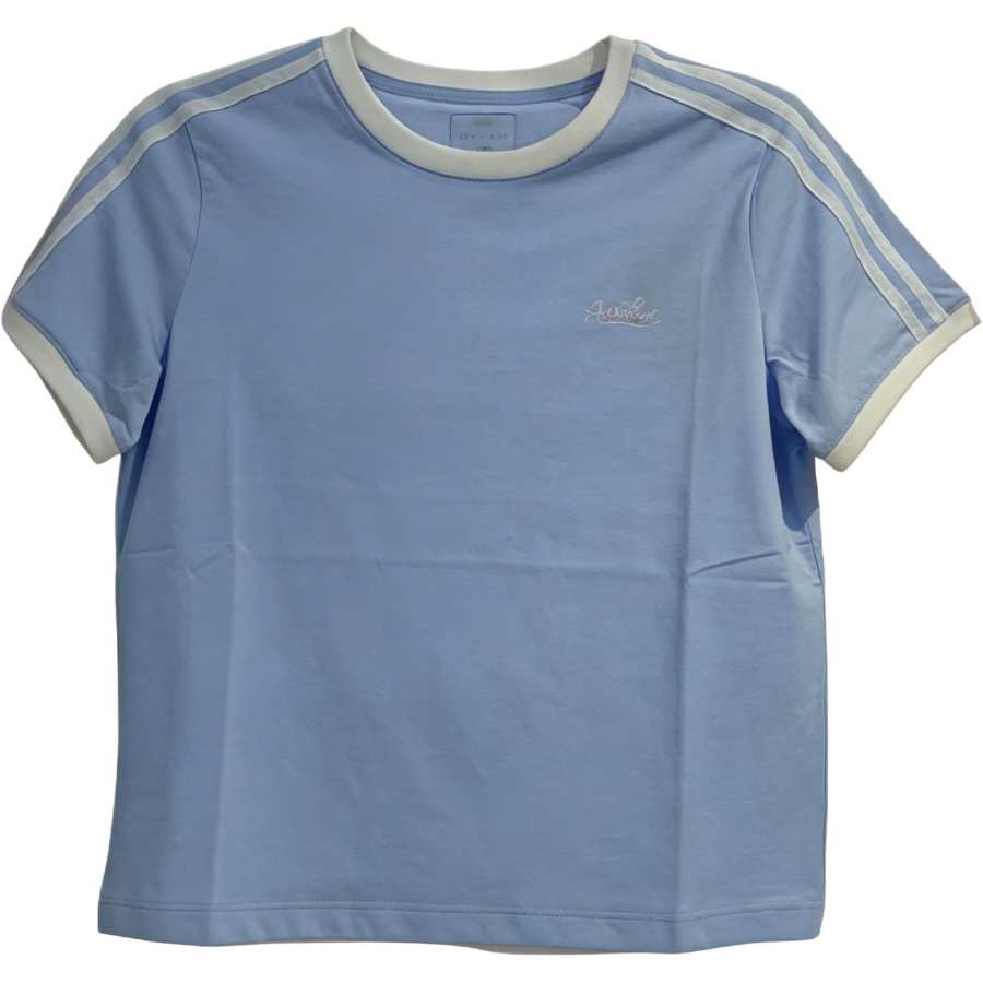 ANTA T Shirts Women's Light Blue Crew Neck Thin Straight Fit