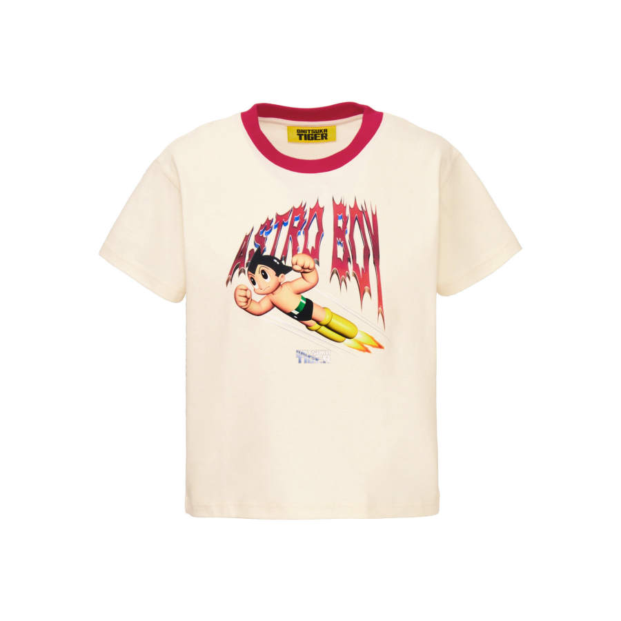 Onitsuka Tiger Cartoon Print T Shirt Women's White