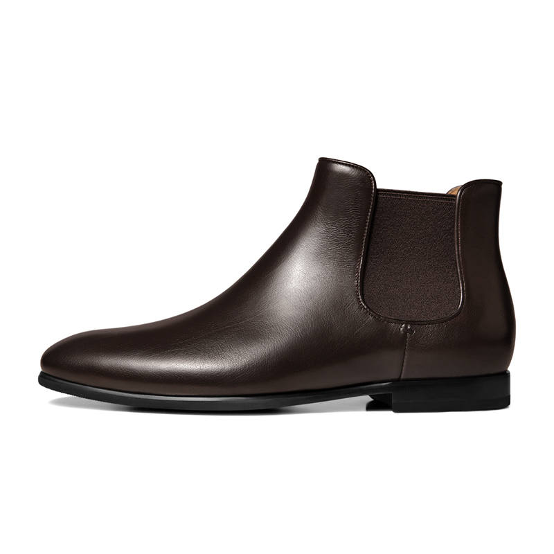 THOM WILLS Chelsea Boots Men's Dark Coffee