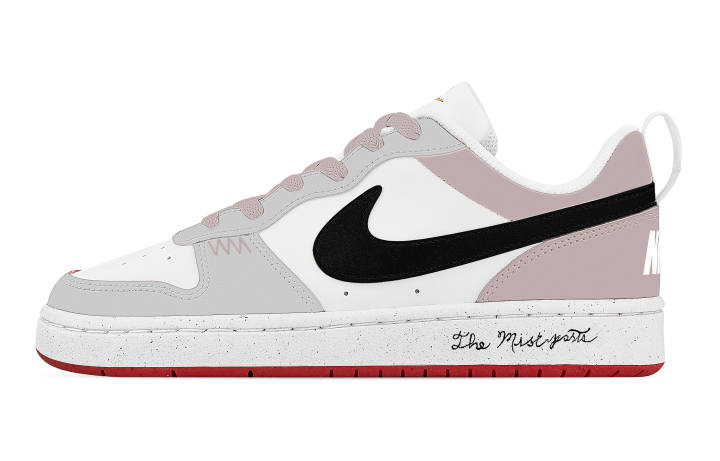 Nike Nike Court Borough Raspberry Abrasion Resistant Slip Resistant Low top Skateboard Shoes Unisex Smoke Gray Pink