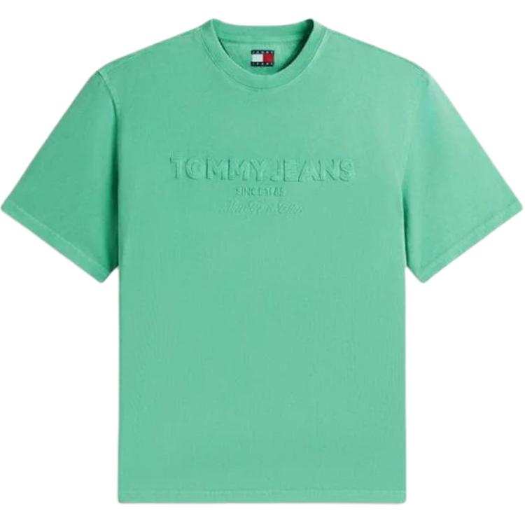 Tommy Hilfiger T Shirts Men's Green Crew Neck