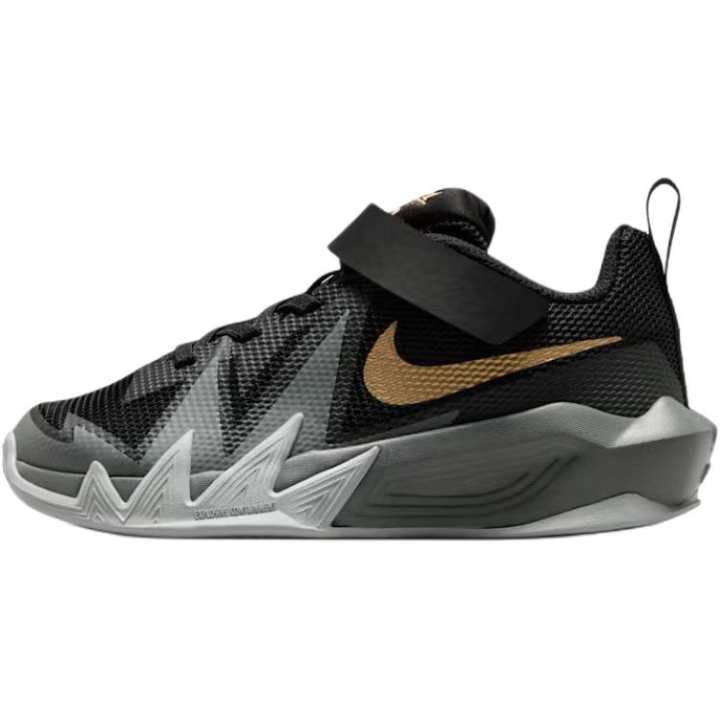 Nike Nike ST Dynamite Breathable Low top Basketball Shoes Black Gray Kids'