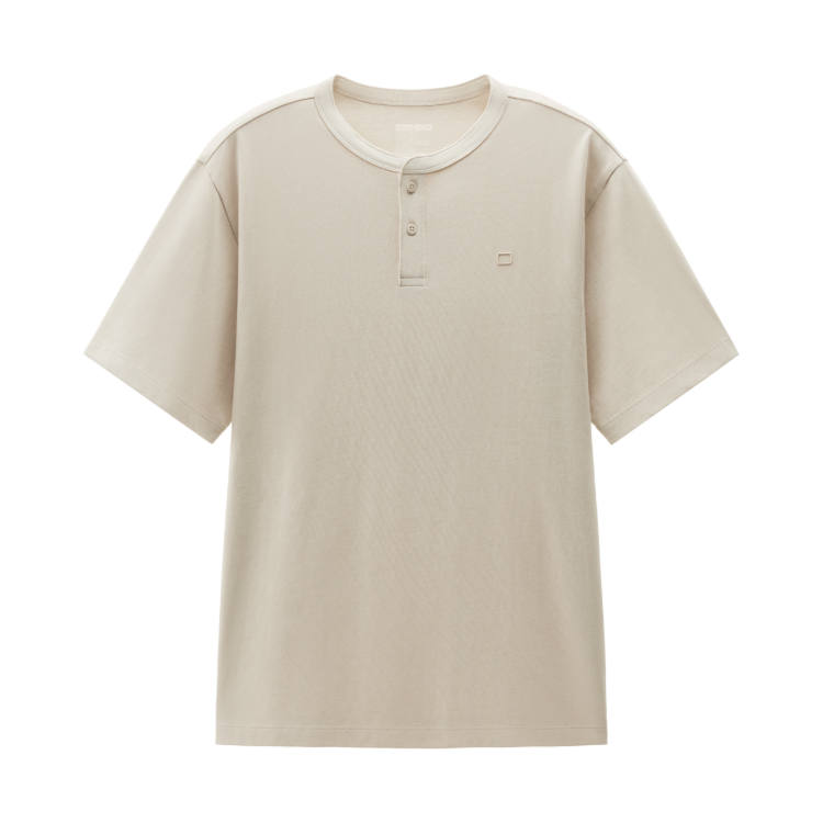BANANA IN T Shirts Men's Henry Collar Moderate