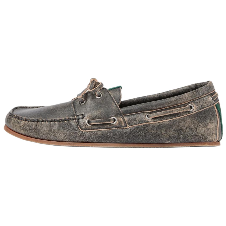 GUCCI Cow Leather, Leather Casual Leather Shoes Men's Black