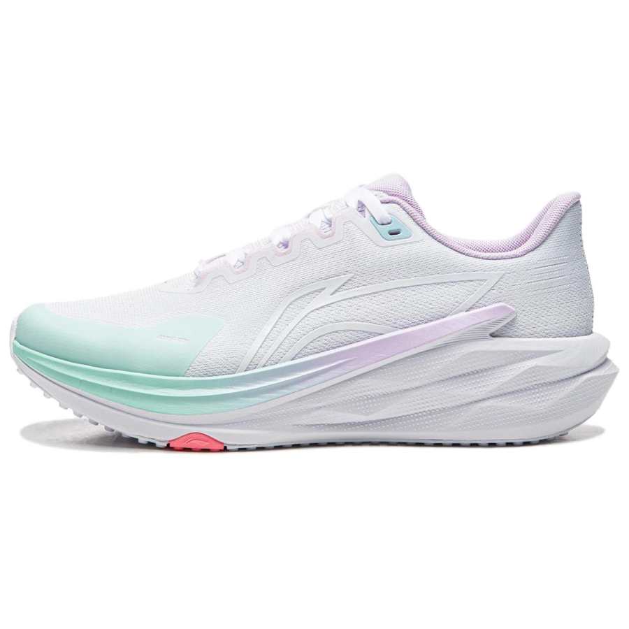 Li-Ning Li Ning Cushioning Abrasion Resistant Low top Casual Running Shoes Women's White