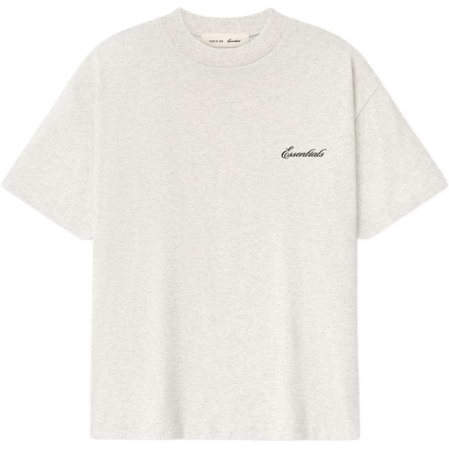 Fear Of God Essentials SS26 CLASSIC SHORT SLEEVE TEE OATMEAL HEATHER T Shirt Unisex