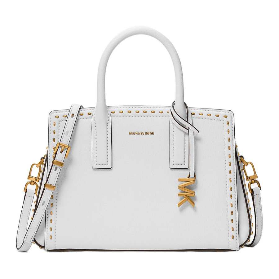 MICHAEL KORS Laila Leather Handbag Small Women's Optical White