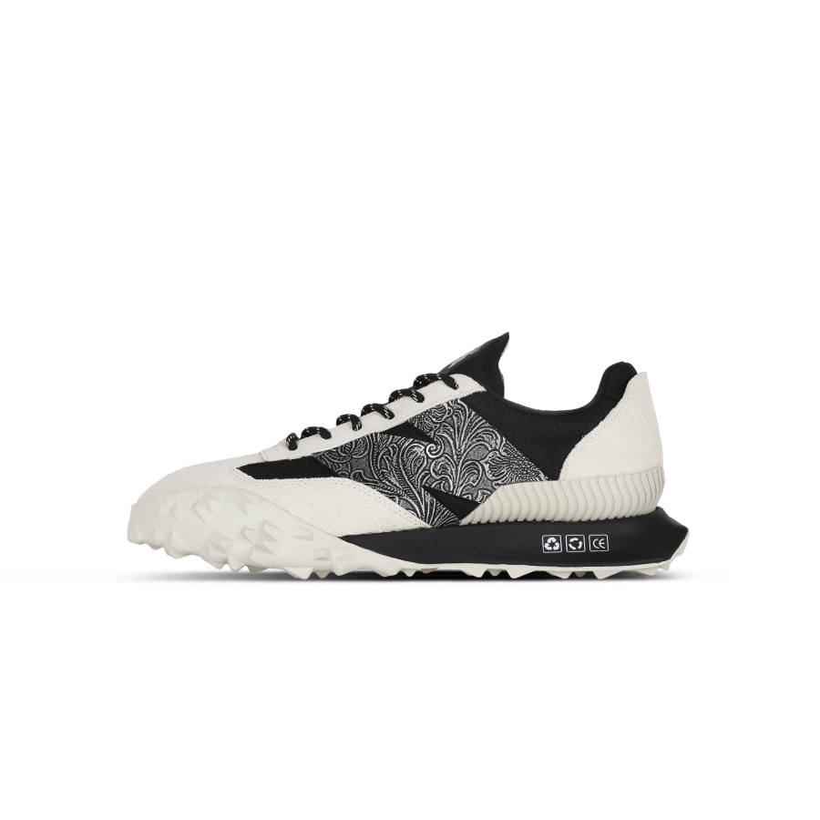 New Balance New Balance XC 72 Bai Yujing Cushioning Coverage Abrasion Resistant Mid top Casual Shoes Unisex Silver Black