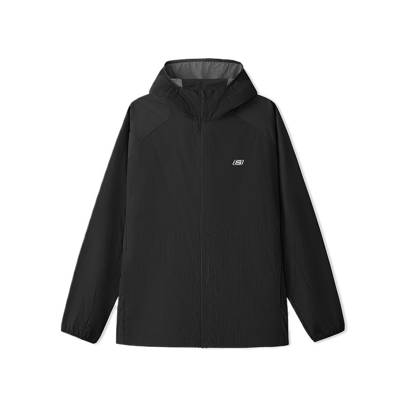 Skechers Jackets Men's Carbon Black/0018 Hooded Moderate Other