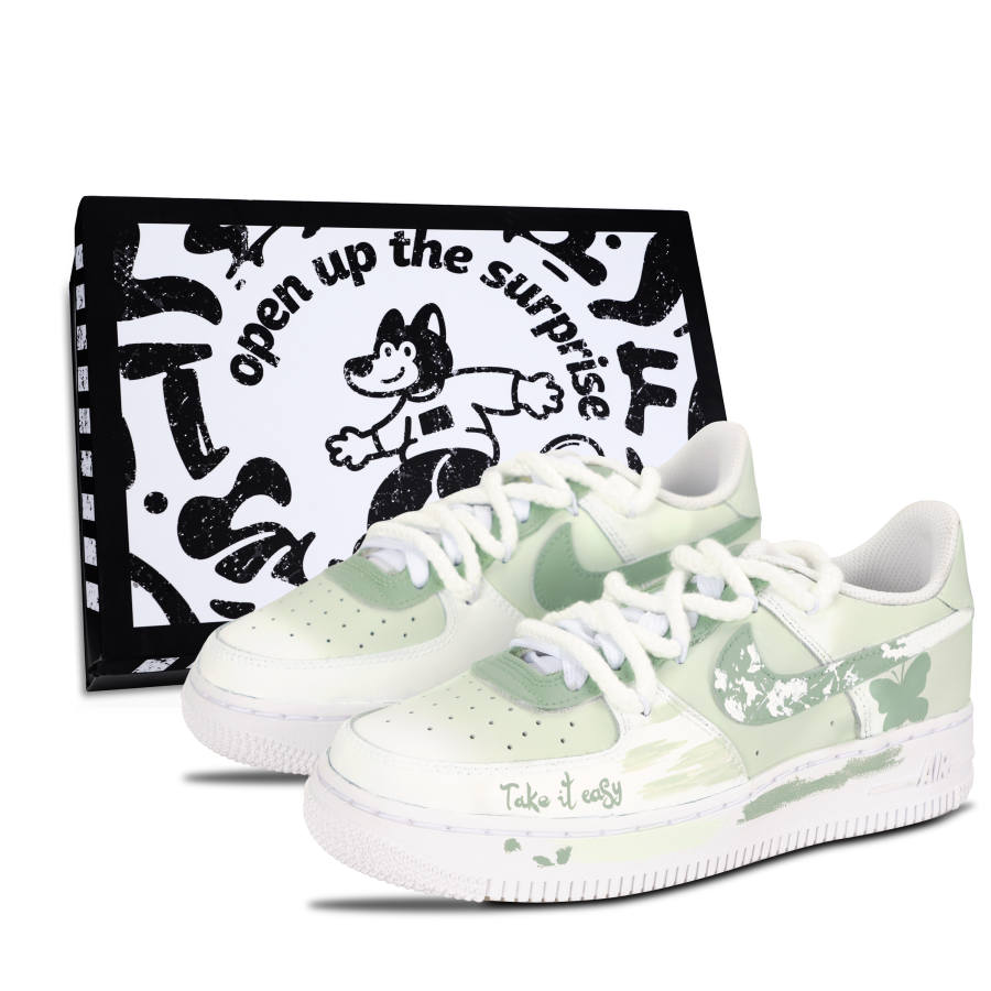 Nike Nike Air Force 1 Air Force 1, Whisper Butterfly Breath Leather Abrasion Resistant Slip Resistant Low top
