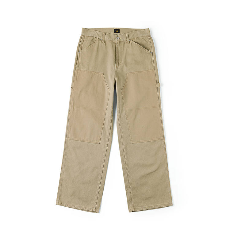 Lee SS26 Casual Pants Men's Khaki Moderate Straight Fit Pants
