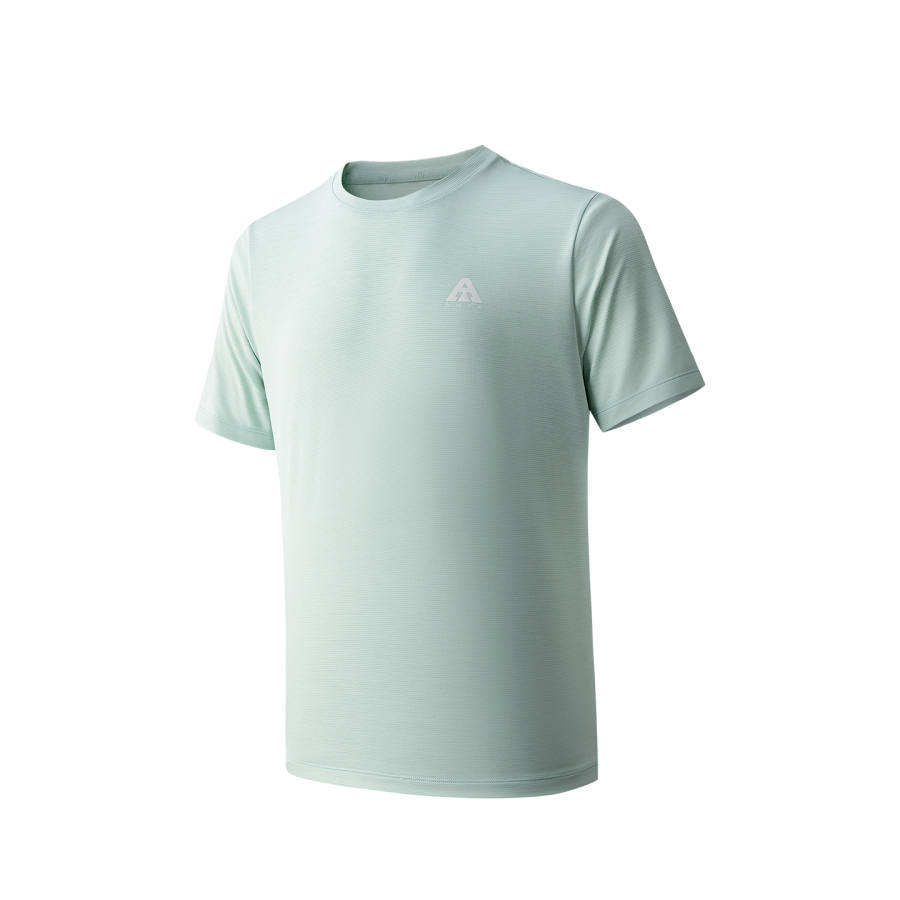 Anta T Shirt Men's Rain Clear Green Floral Gray