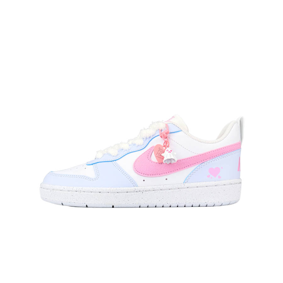 Nike Nike Court Borough Synthetic Leather Cushioning Abrasion Resistant Cushioning, Wear Resistant Low top
