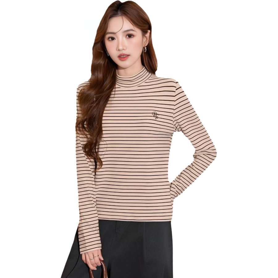 BALENO T Shirts Women's Apricot Turtleneck Moderate