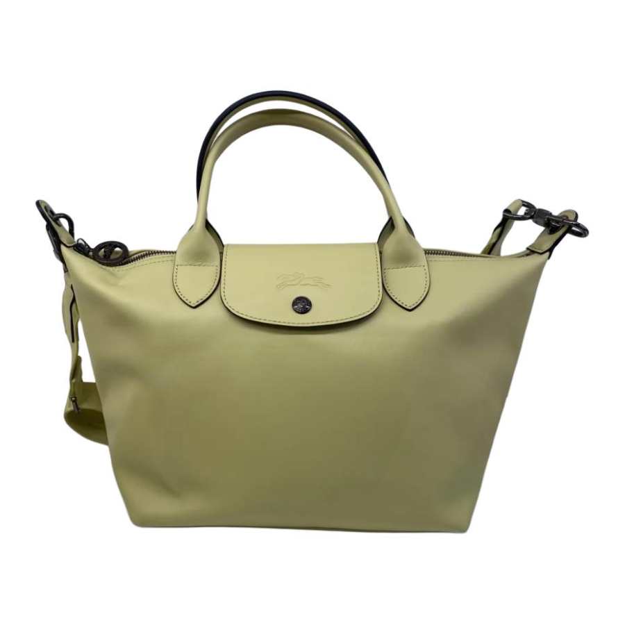 LONGCHAMP Le Pliage Xtra Cow Leather Dumpling Bag Handbag Small Women's Pistachio Green