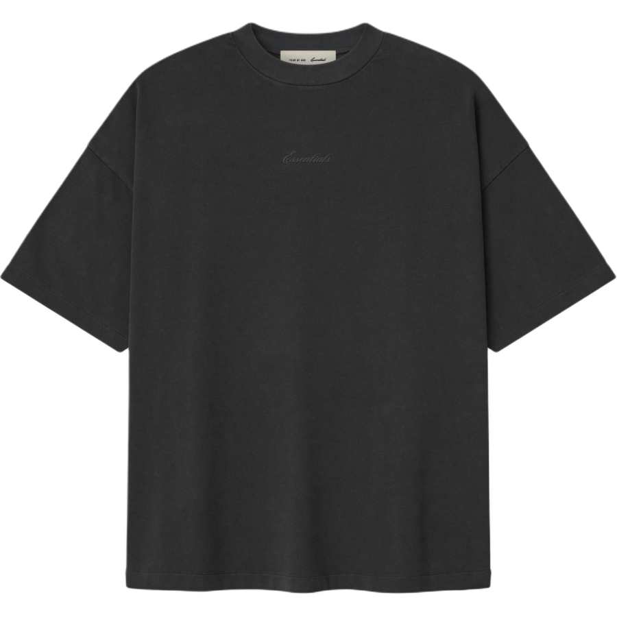 Fear Of God Essentials SS26 SIGNATURE 90'S SHORT SLEEVE TEE FADED BLACK T Shirt Unisex
