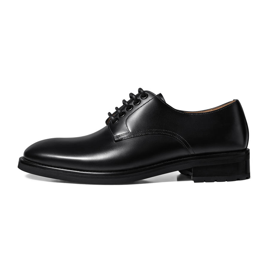 THOM WILLS Business Commuting Calfskin Derby Shoes Dress Shoes Men's Black