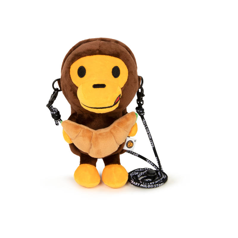 BABY MILO STORE BY A BATHING APE Fabric Cell Phone Pouch Regular Unisex Brown