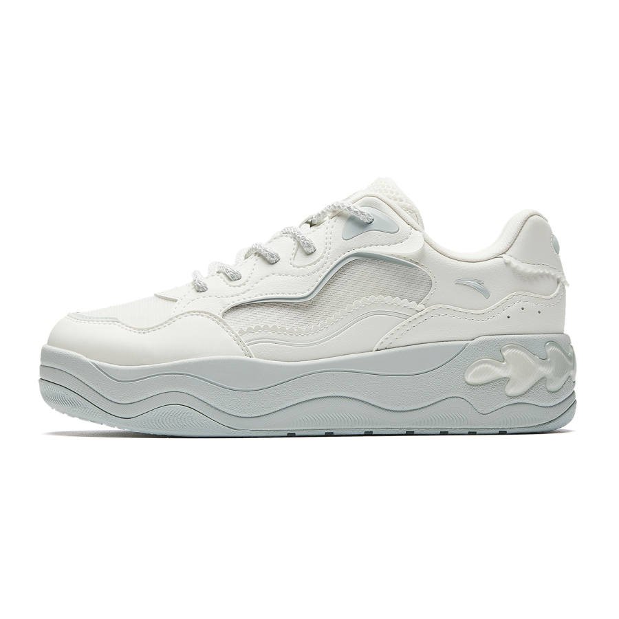 Anta Seaweed 3.0 Skateboard Shoes Women's White Gray