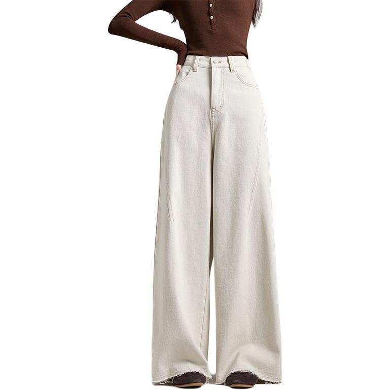 Tonlion Casual Pants Women's Sky Gray Moderate Wide Leg Pants