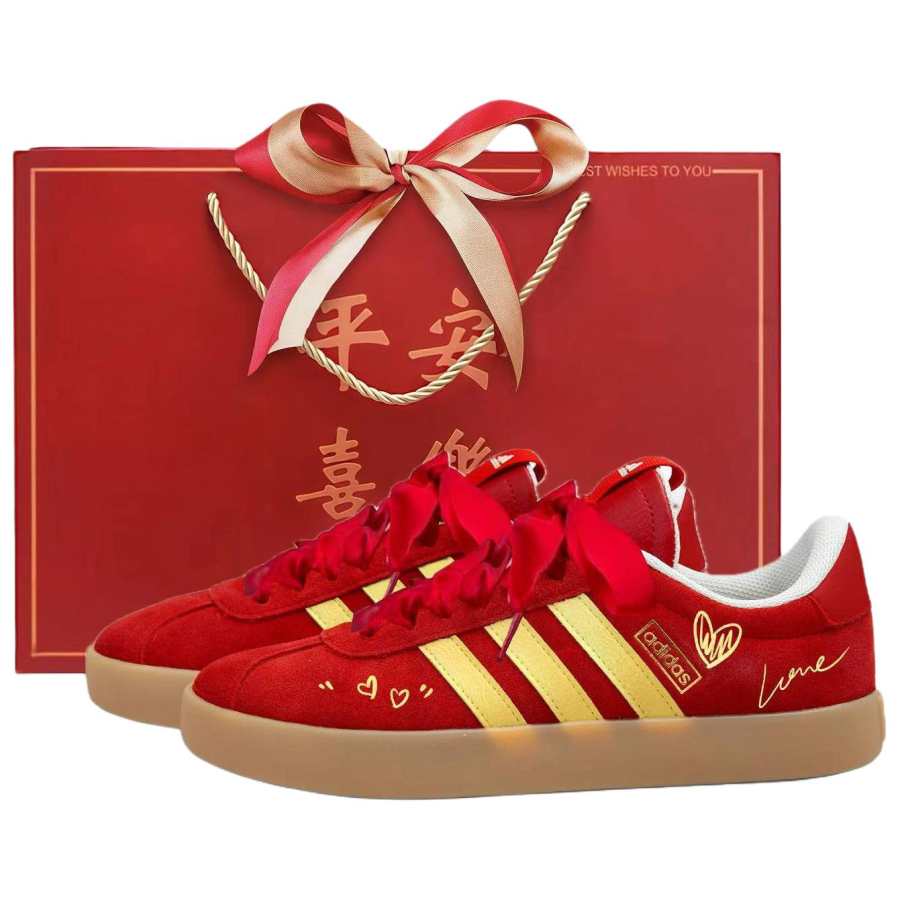 Adidas Adidas VL COURT 3.0 Low top Skateboard Shoes Unisex Red