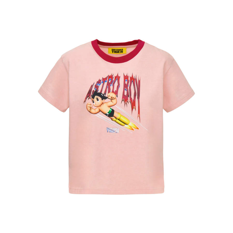 Onitsuka Tiger Cartoon Print T Shirt Women's Pink