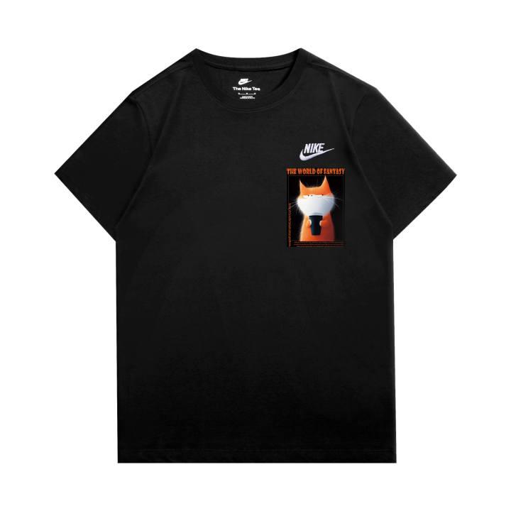 Nike Nike T Shirts Unisex Black Crew Neck Moderate Straight Fit