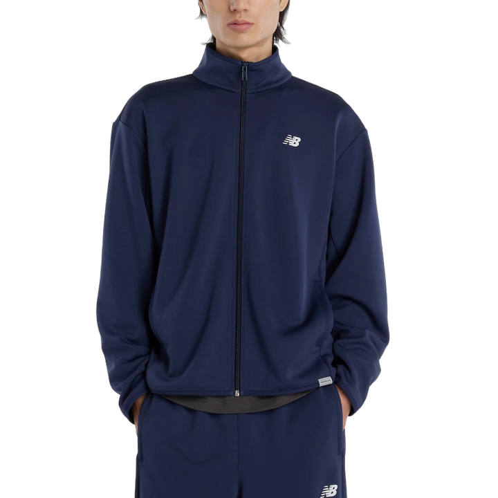 New Balance New Balance Jackets Men's Marine Team Stand Collar Moderate Other
