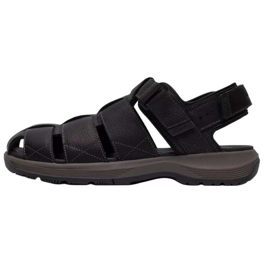 Clarks Clarks Guideview Cove Leather Beach Sandals Men's Black