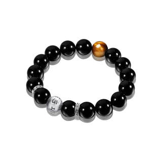SWEET PLANET Obsidian Beaded Bracelets Unisex