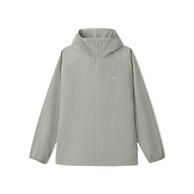 Skechers Jackets Men's Rainy Day Gray/04H0 Hooded Moderate Other