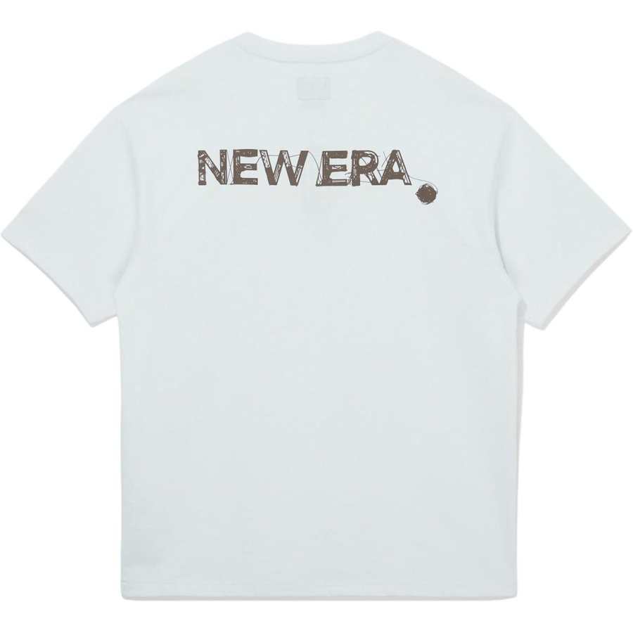 New Era T Shirts Unisex Ivory White Crew Neck