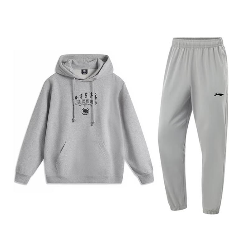 Li-Ning Li Ning Casual Sportswear Unisex Heather Gray+Coin Gray