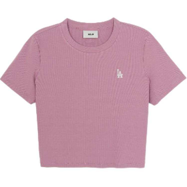 MLB T Shirts Women's Pink Crew Neck