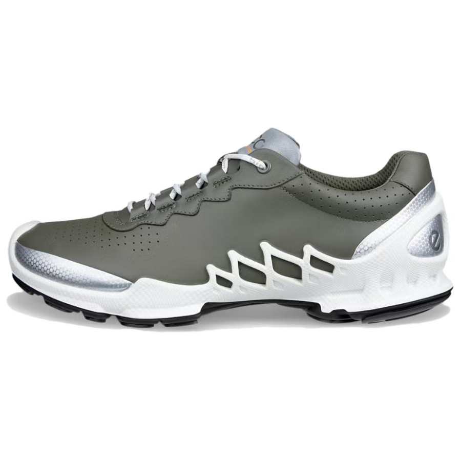 Ecco BIOM AEX Cow Leather Low top Casual Shoes Men's Olive Green