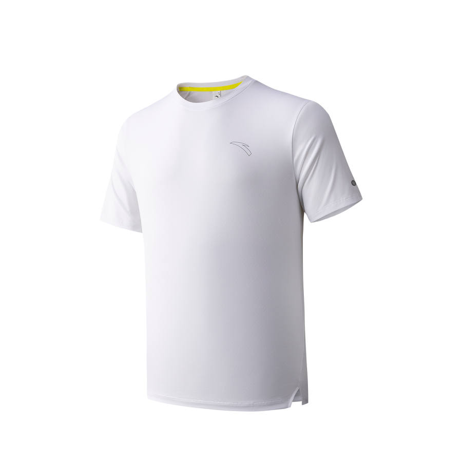ANTA T Shirts Men's Pure White 2 Crew Neck