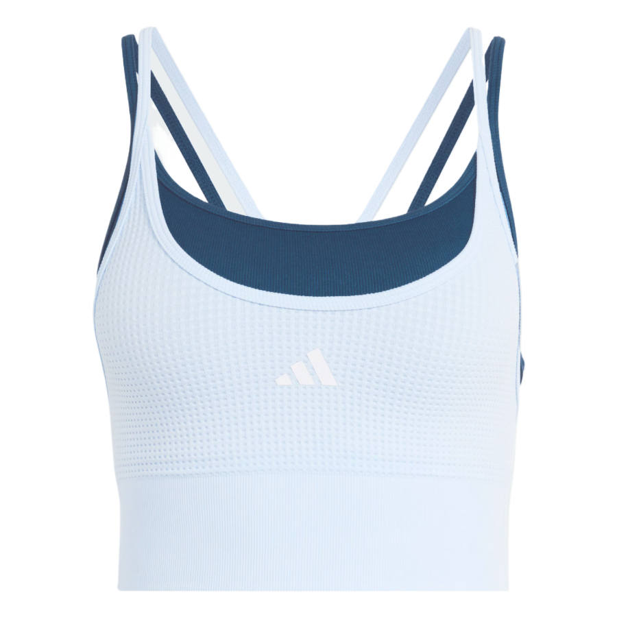 Adidas Adidas Yoga Tank Tops Women's Crystal Blue/Mixed Ink Blue Moderate Other