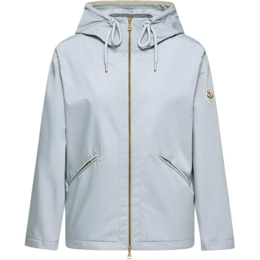 Moncler Moncler Logo Patch Zip-Up Hooded Jacket